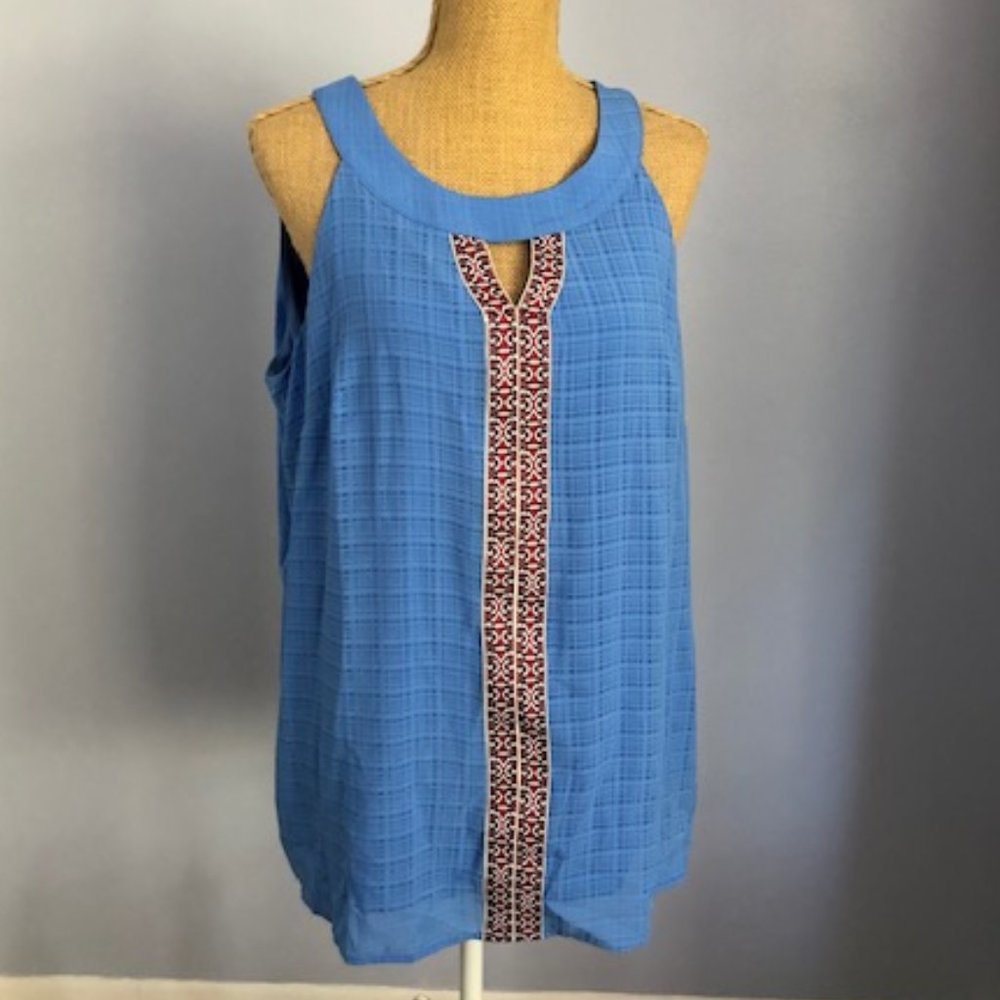 AGB Blue Sleeveless Top NWT